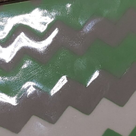 Chevron Kitchen Tile - 4x4 - Mint Green  Gray, white. - Picture 2 of 4